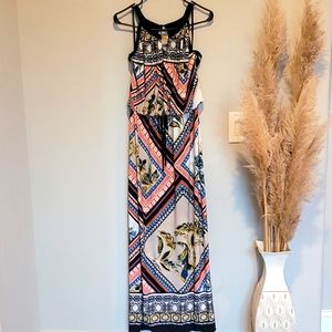 ENFOCUS studio maxi dress size 8 halter top drawstring waist